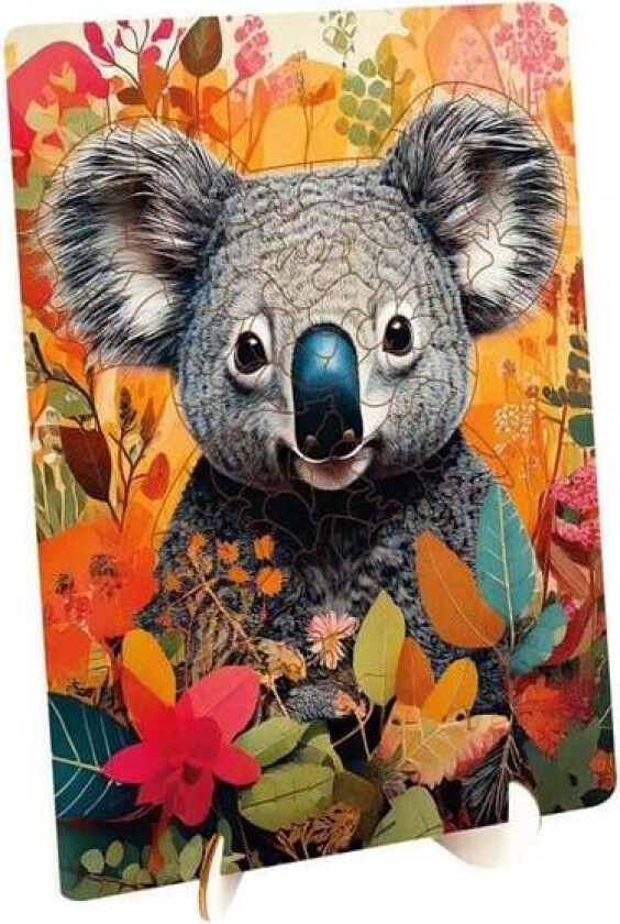 Wooden Puzzle Koala - Unique Shapes - 130 pcs. Tre