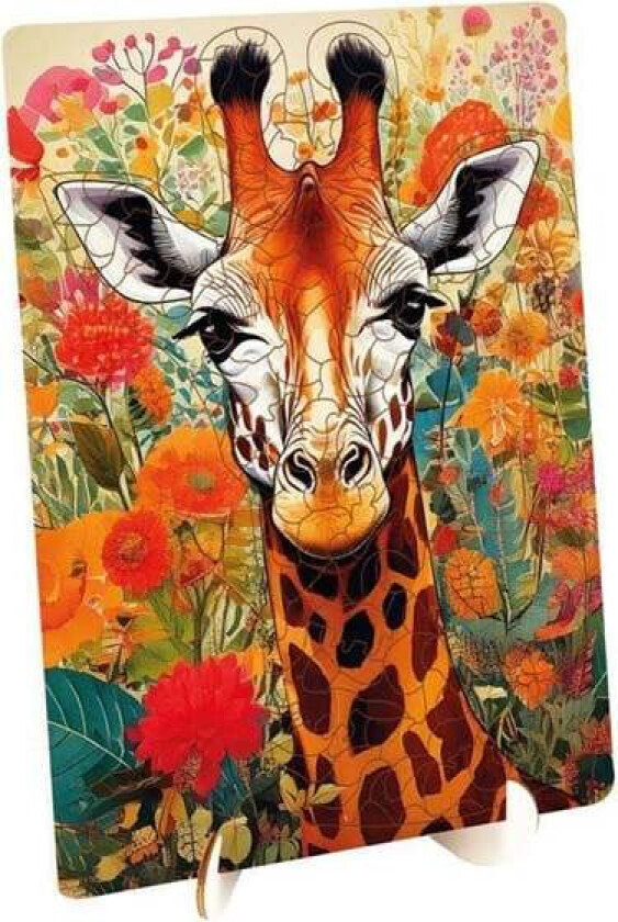 Wooden Puzzle Giraffe - Unique Shapes - 130 pcs. Tre
