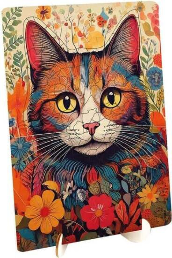 Wooden Puzzle Cat - Unique Shapes - 130 pcs. Tre