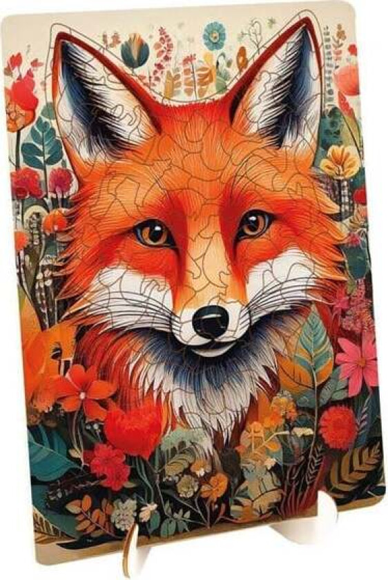 Wooden Puzzle Fox - Unique Shapes - 130 pcs. Tre