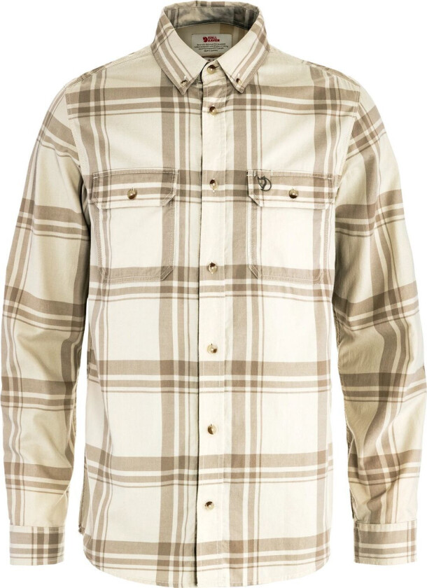 Övik Lite Flannel Shirt M Chalk White-fossil XL