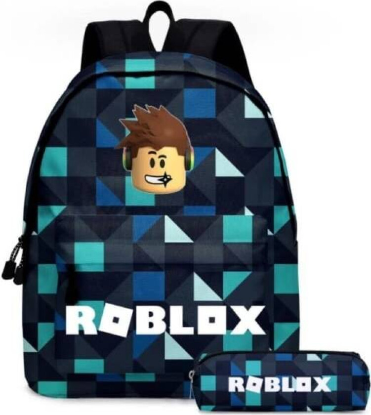 Roblox skolesekk ryggsekk med penal skolemappe
