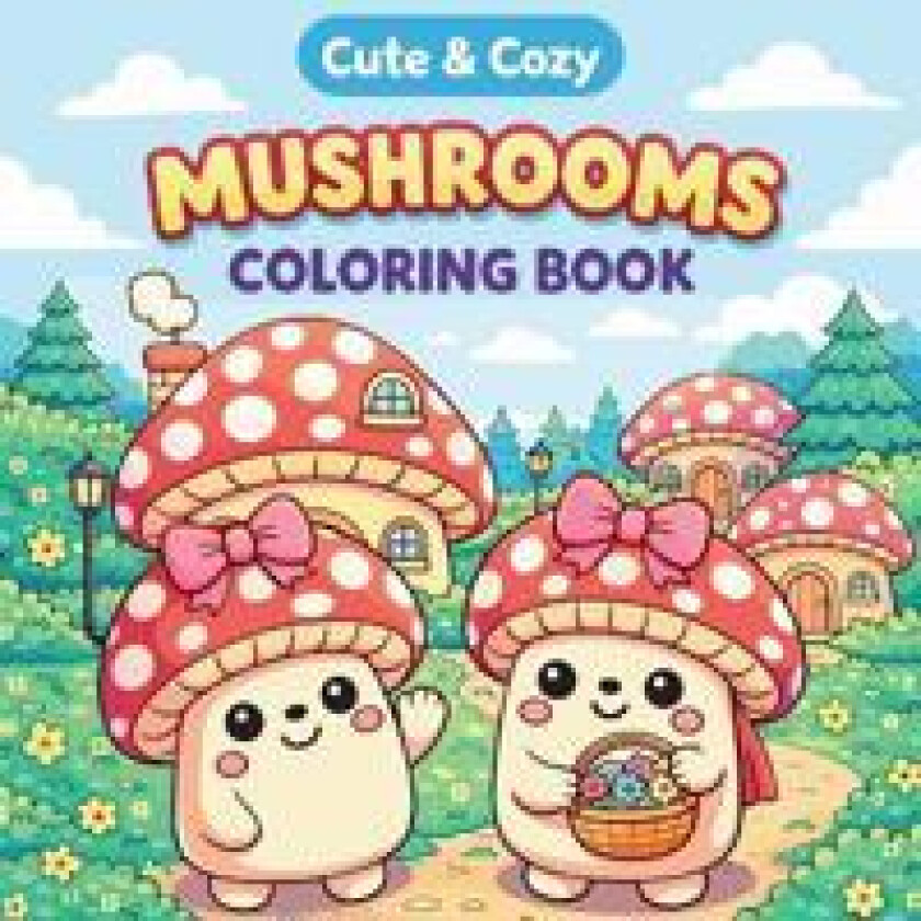 Cute & Cozy Mushroom Coloring Book