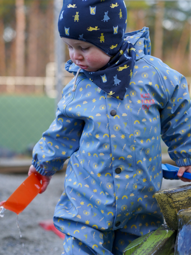Babyregndress Dugg - Blå - Barn - Yttertøy