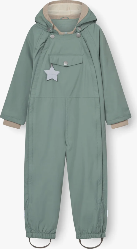 Wisto Fleece Lined Coverall - Grønn - Barn - Yttertøy