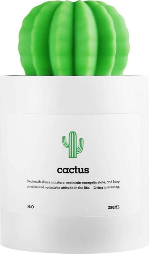 Luftfukter med Kaktus-design, 28 cl - Rund