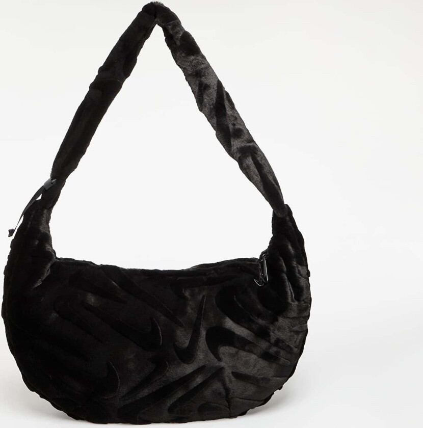 Veske Nike Sportswear Faux Fur Slouchy Bag 19L Black/ Black Universal