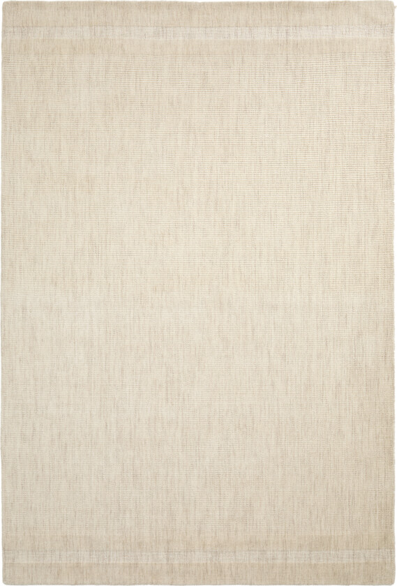 KAVE HOME Dalena teppe, rektangulært - beige stripete jacquardull (300x200)