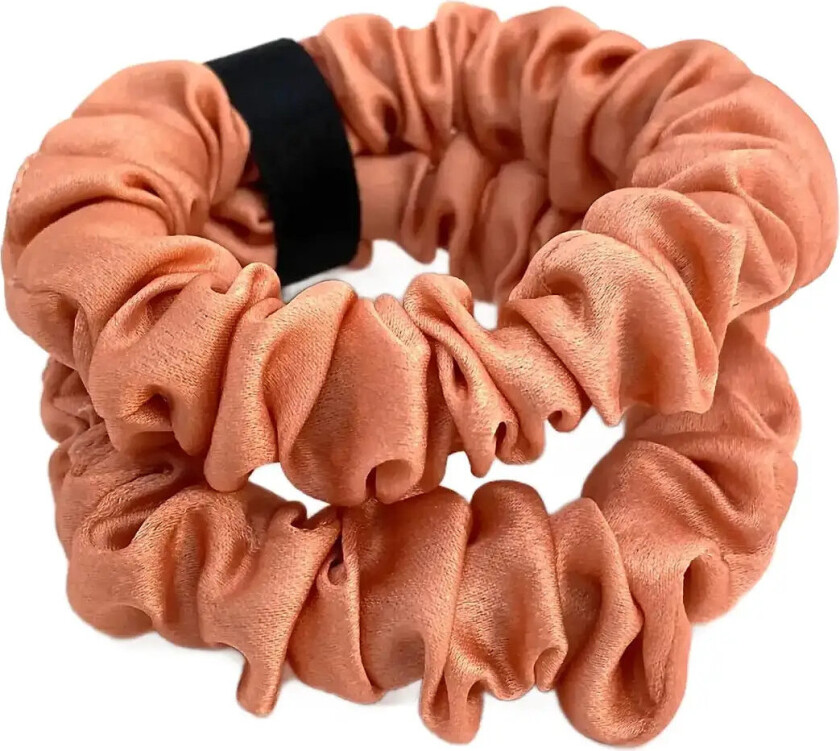 Delize De Luxe Scrunchie Pink 2 Pcs - Coral - ONE SIZE