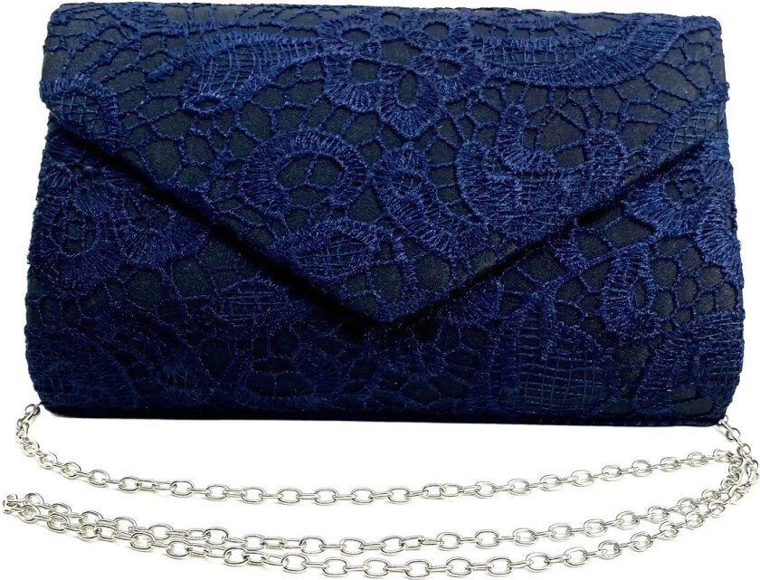Laila Lace Clutch Blue - Navy - ONE SIZE