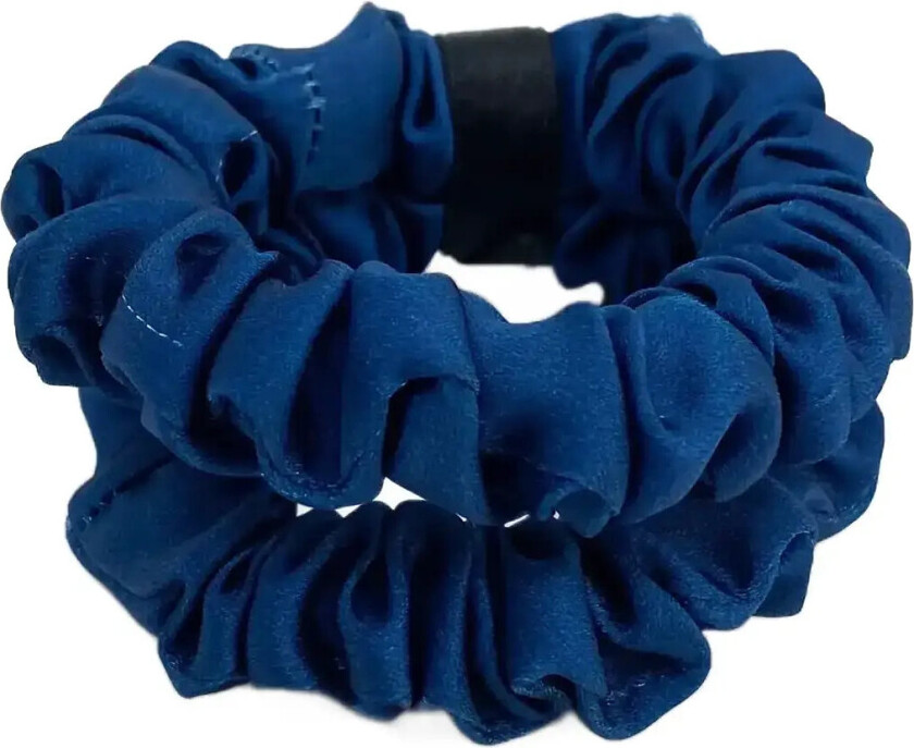 Delize De Luxe Scrunchie Blue 2 Pcs - Blue - ONE SIZE