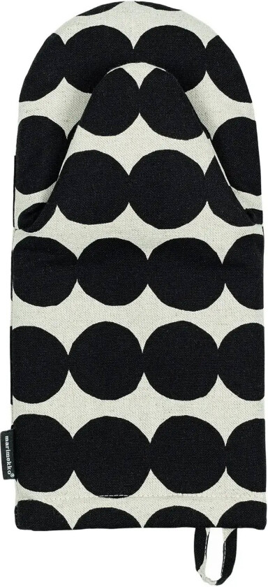 Räsymatto Oven Mitten - Black - ONE SIZE