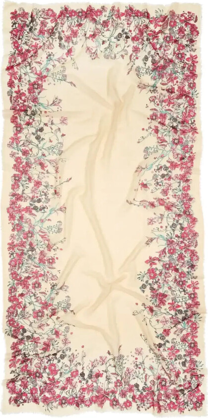 Bilde av Floralia Siw Scarf - Cream - ONE SIZE