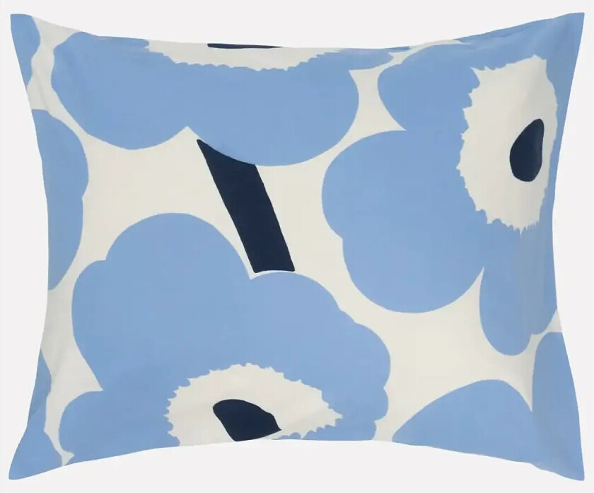 Unikko Jersey Pc 50X70/75Cm - Blue - 50X70/75CM