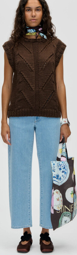 2285 Tote Bags, Cotton Tote - Brown - ONE SIZE