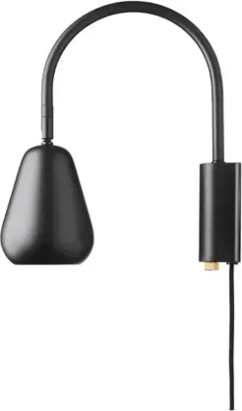 Anoli veggspot svart metall GU10-kontakt – Nuura