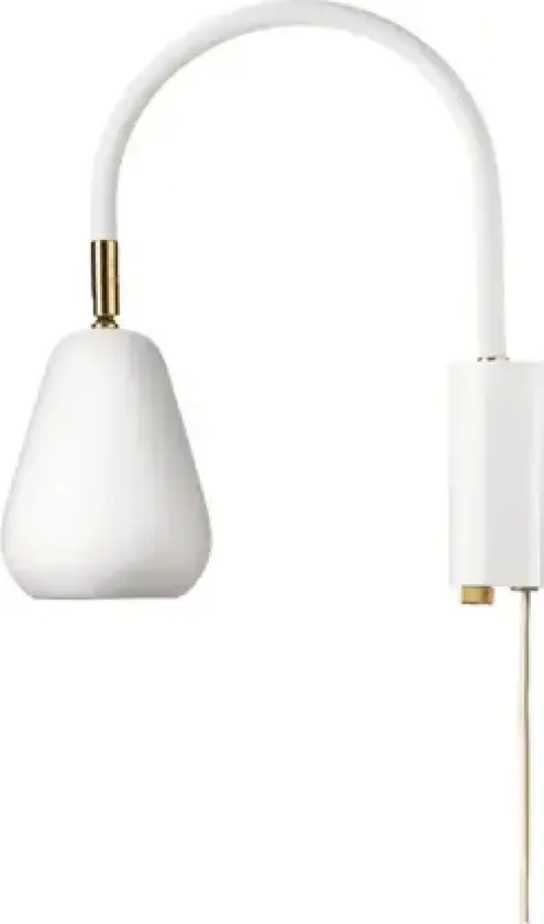 Anoli veggspot gull/hvit metall GU10-kontakt – Nuura