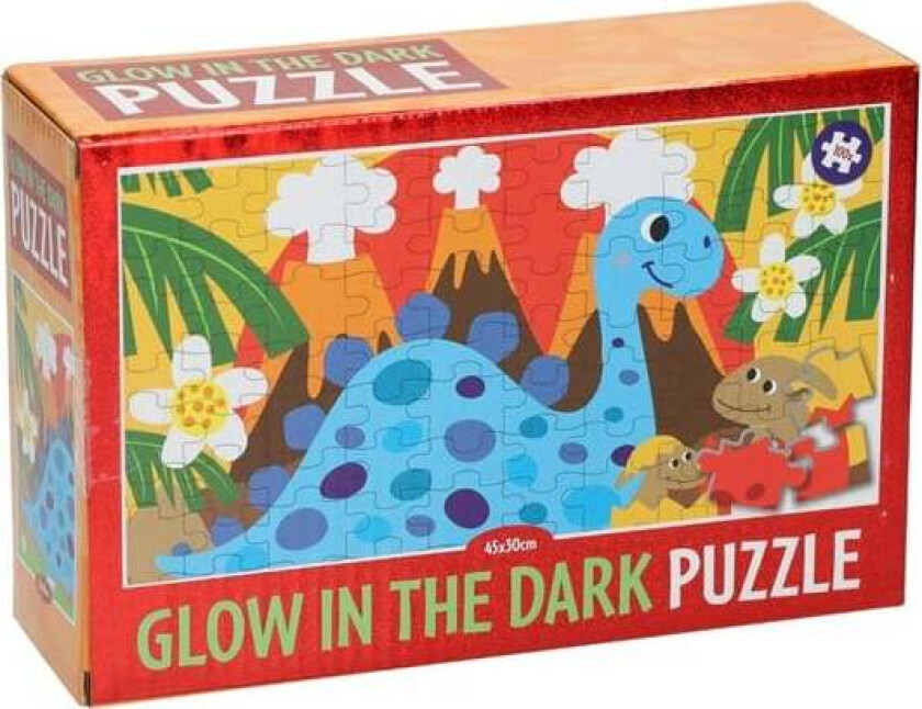 Glow in the Dark Puzzle 100 pcs. - Assorted Gulv
