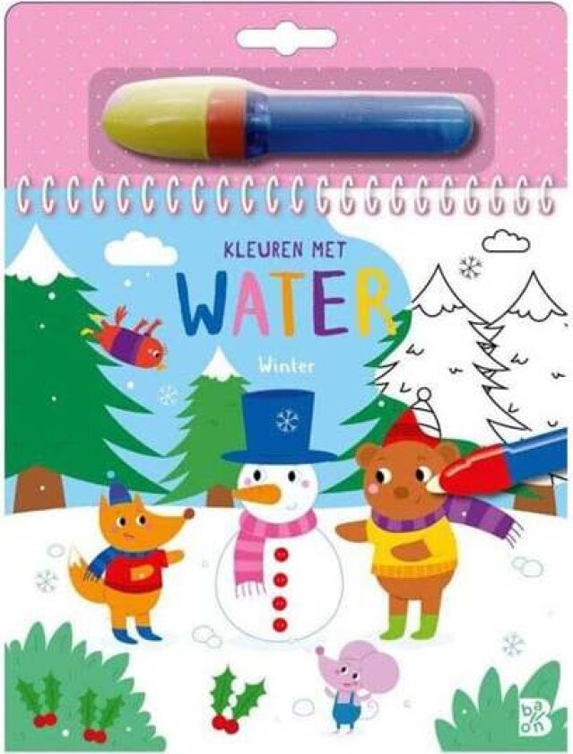 Coloring with water - Winter