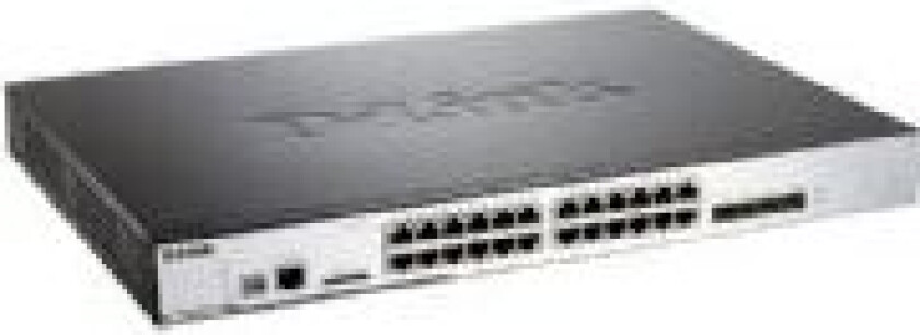 DWS 3160 - Switch - Styrt - 20 x 10/100/1000 (PoE) + 4 x kombo-Gigabit SFP - rackmonterbar - PoE