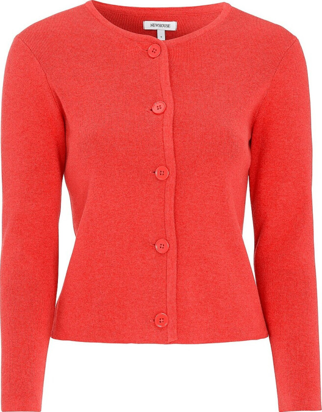 Rib cardigan Felicity - Rød