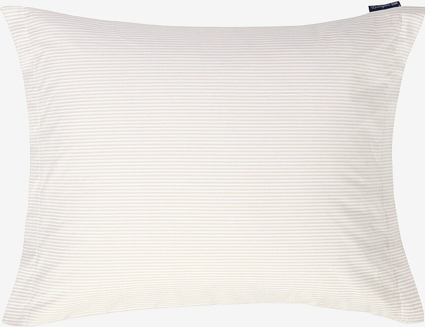 Putetrekk Striped Bomullssatin - Beige