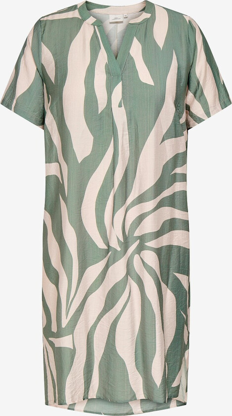 Kjole carSusi S/S V-neck Knee - Grønn