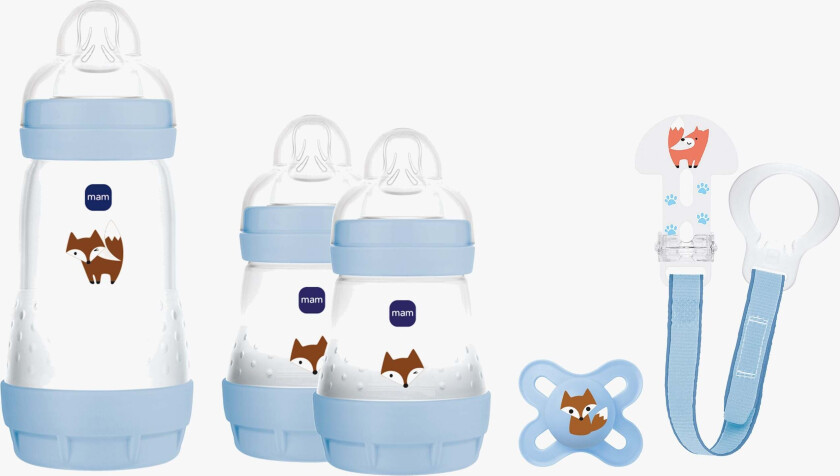 Bilde av Welcome to the World Gavesett, Blå - Smokkesnor - Silikon