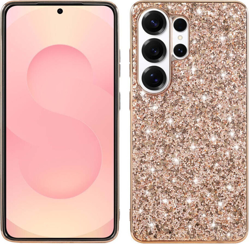 Samsung Galaxy S26 Ultra EIDERWOOD Hybrid Glitter Deksel - Rosegull