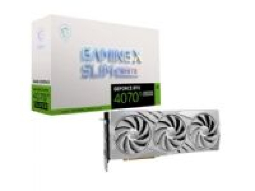 GeForce RTX 4070 Ti SUPER GAMING X SLIM WHITE - 16GB GDDR6X RAM - Grafikkort