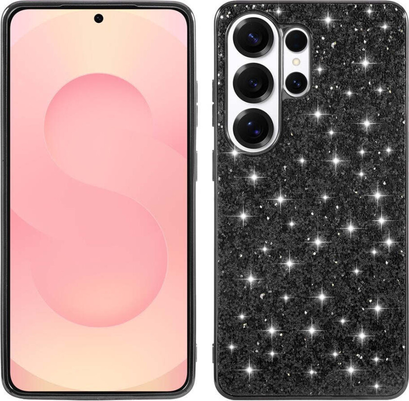 Samsung Galaxy S26 Ultra EIDERWOOD Hybrid Glitter Deksel - Svart