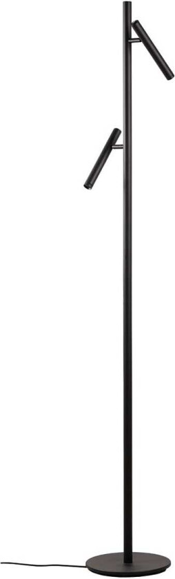 Alto gulvlampe 6W 2700 Kelvin - Dimbar - Svart