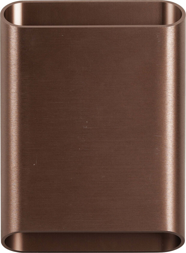 Shell vegglampe opp/ned lys 2700 Kelvin 14,6W IP65 - Dimbar - Kaffe