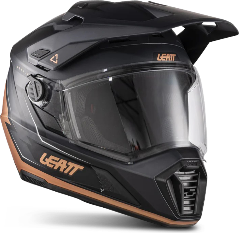 Adventurehjelmsett Leatt ADV 7.5 Med 2.5 Snøscooterbriller Svart/BronseL