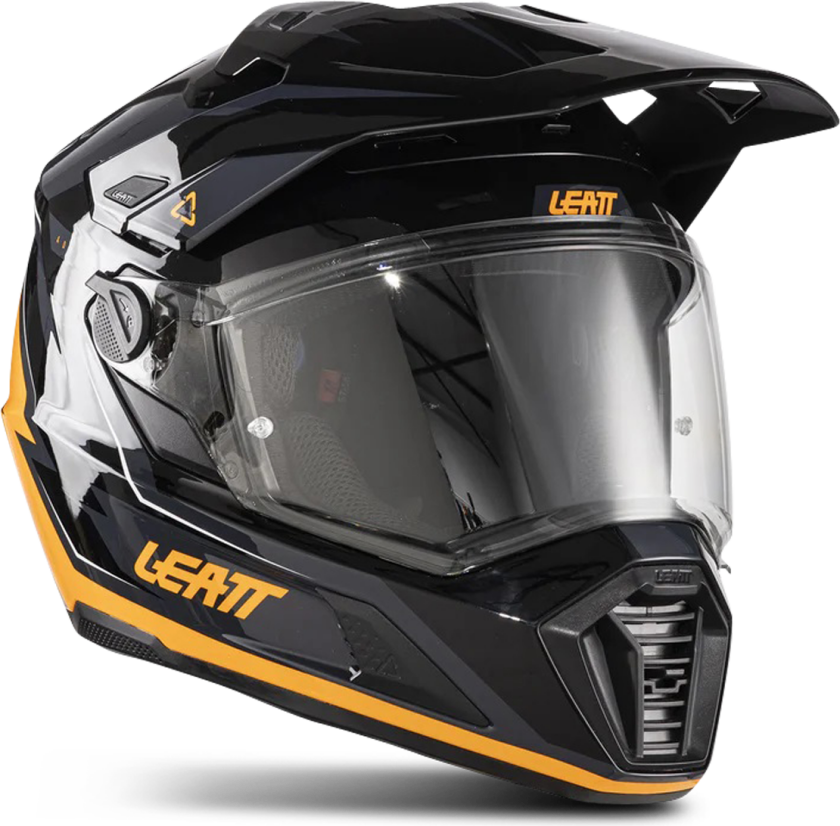 Adventurehjelmsett Leatt ADV 7.5 Med 2.5 Snøscooterbriller Svart/oransjeM