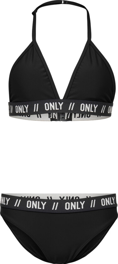 Bikini - KogSandy - Black/Kun Logo - - 11-12 år (146-152) - Bikini
