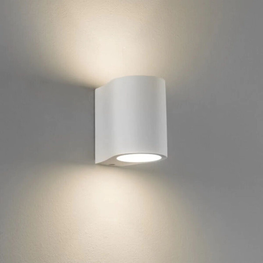 Pero vegglampe opp/ned IP20 G9 - Hvit