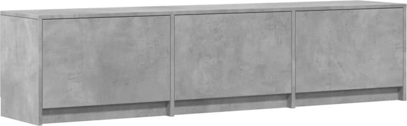 TV-skap med LED Betong 165 x 34 x 40 cm Konstruert tre