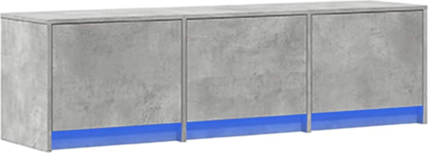 TV-skap med LED Betong 140 x 34 x 40 cm Konstruert tre