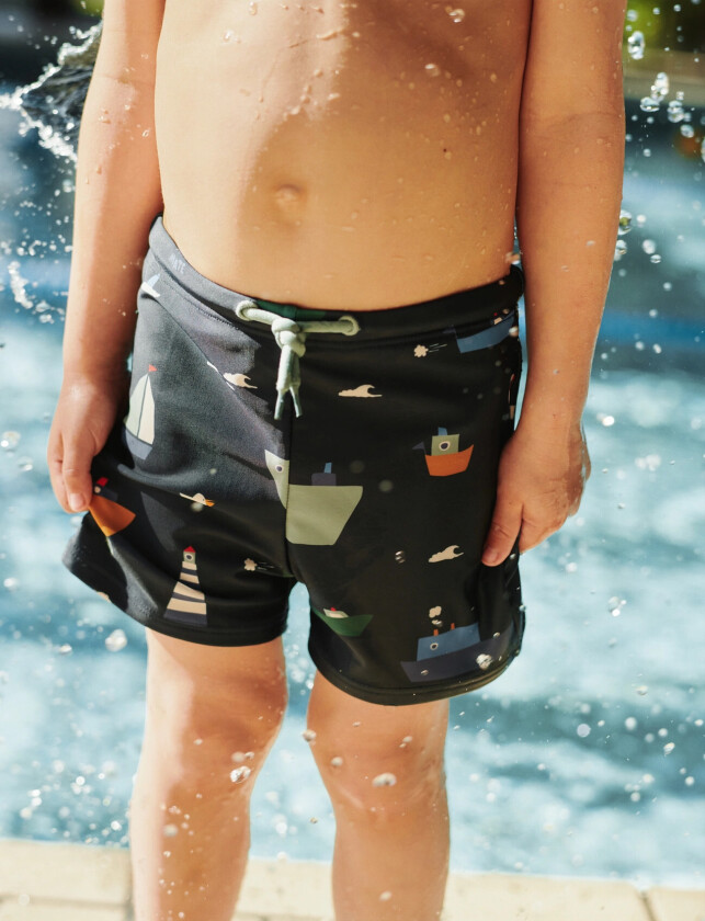 Otto Printed Swim Pants - Navy - 122