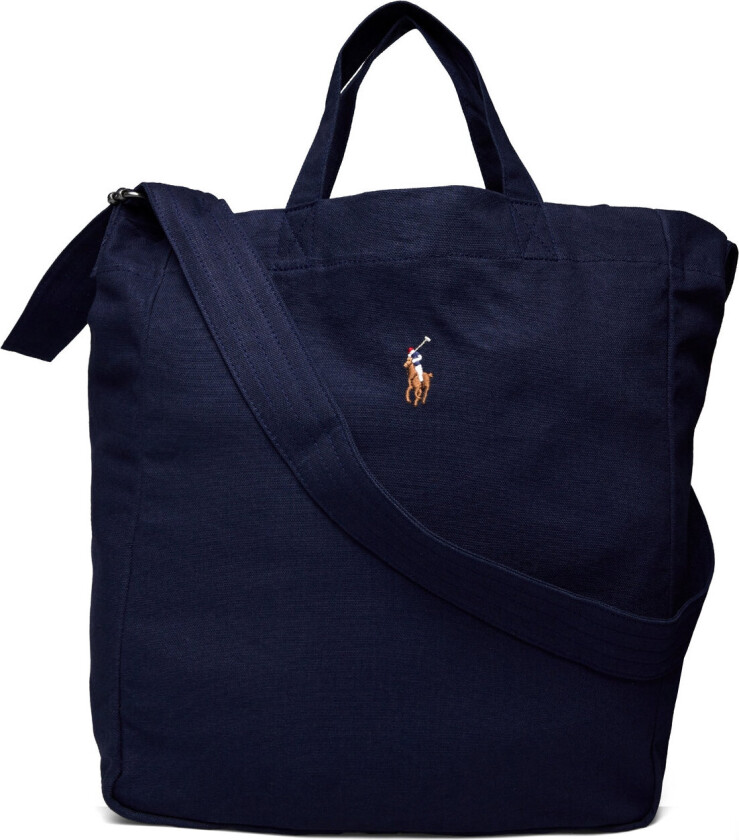 Canvas Shopper Tote - Navy - ONE SIZE