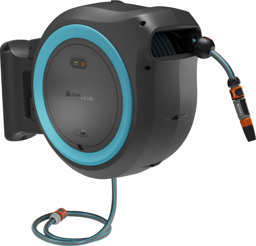 Bilde av PowerRoll XXL Veggslangeboks med batteri og lader, 40 m