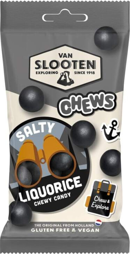 Chews Salty Licorice Supergod salt lakris! Glutenfri Vegansk