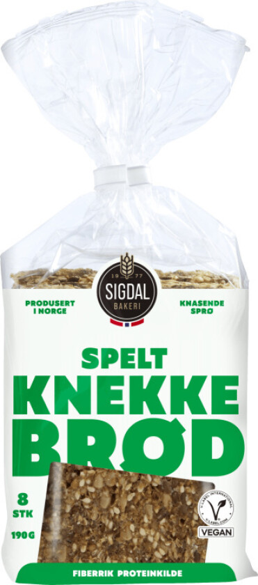 Speltknekkebrød Et sprøtt knekkebrød med mild og nøtteaktig smak av spelt. Perfekt som base for både søtt og salt pålegg.