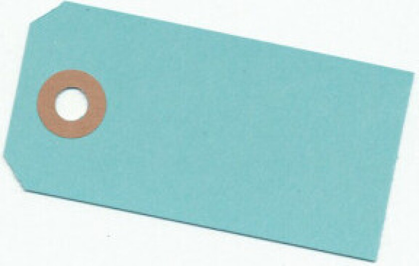 Bilde av Manillamerker Lyseblå 4x8cm - 10 stk