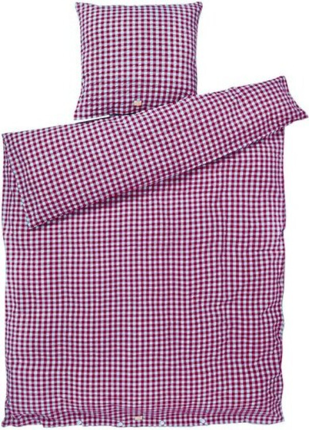Bilde av Bæk&Bølge sengetøy 140x220 cm fuchsia/mint