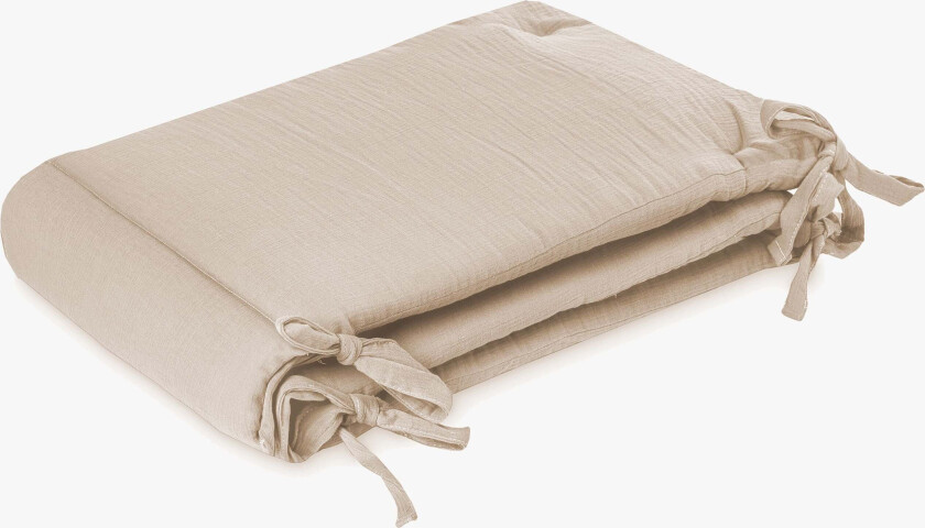 Sengekant Muslin, Sand - Sengekanter - 100% Polyester