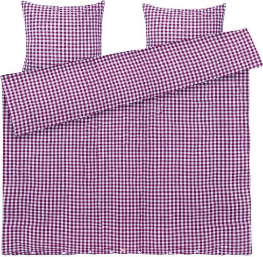 Bæk&Bølge sengetøy 200x220 cm fuchsia/mint