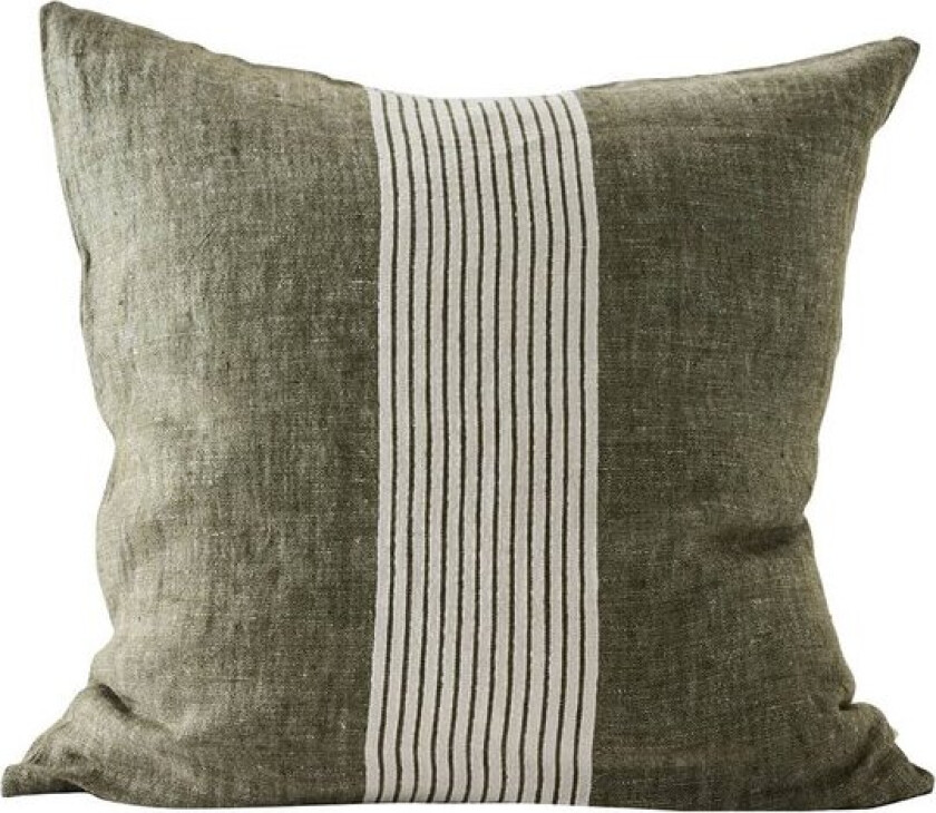 Colette putetrekk i lin 50x50 cm grønne striper