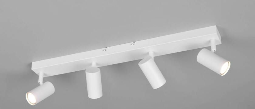 Spotlight Taryn, matt hvit, lengde 62 cm, 4 lyskilder, GU10